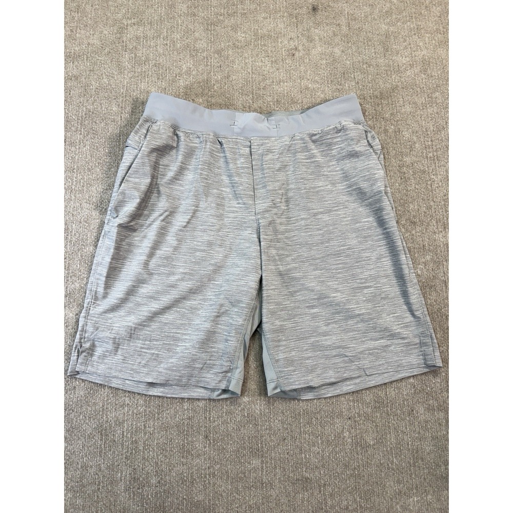 Lululemon Pace Breaker Short Light Gray Men's Large Athletic Lightweight Pockets
